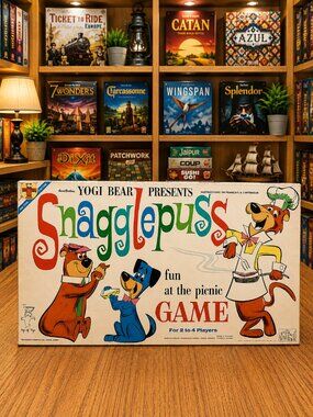 1961 Snagglepuss Fun at the Picnic Game Vintage Yogi Bear Board Game